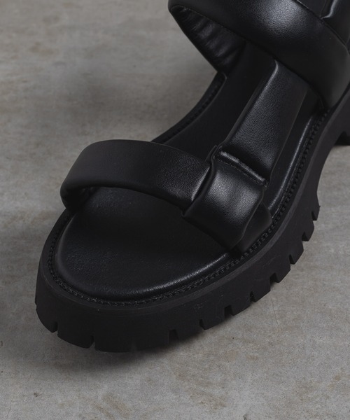 DOOPZ サンダル CHUNKY SOLE LEATHER SANDALS - チャンキー