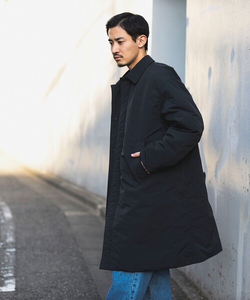 ステンカラーコート B:MING by BEAMS / 撥水 コーデュラ（R） 中綿 キルト ステンカラー コート MING by BEAMS 撥水 コーデュラ 中綿 キルト ステンカラー