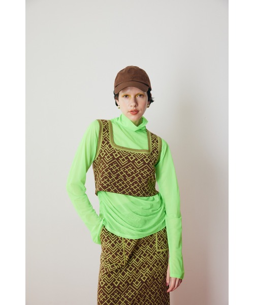 ニット セーター  pattern bustier / スノーパターンビスチェ レディース