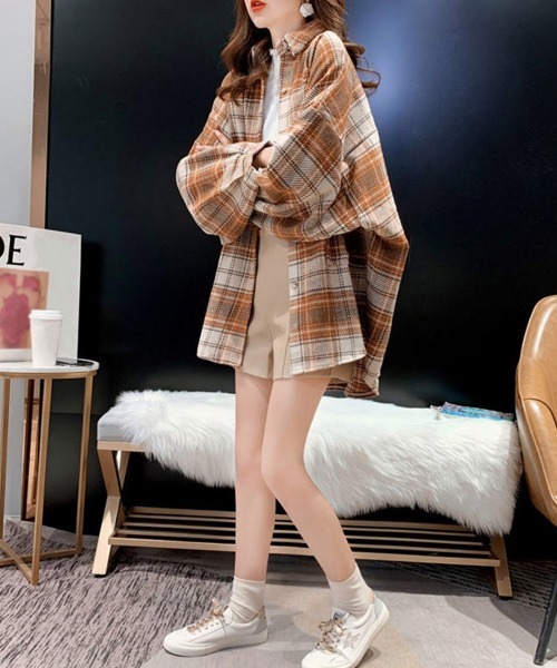 miniministore（ミニミニストア） ブラウス シャツ チェック柄シャツ