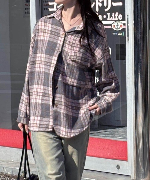 miniministore（ミニミニストア） ブラウス シャツ チェック柄シャツ