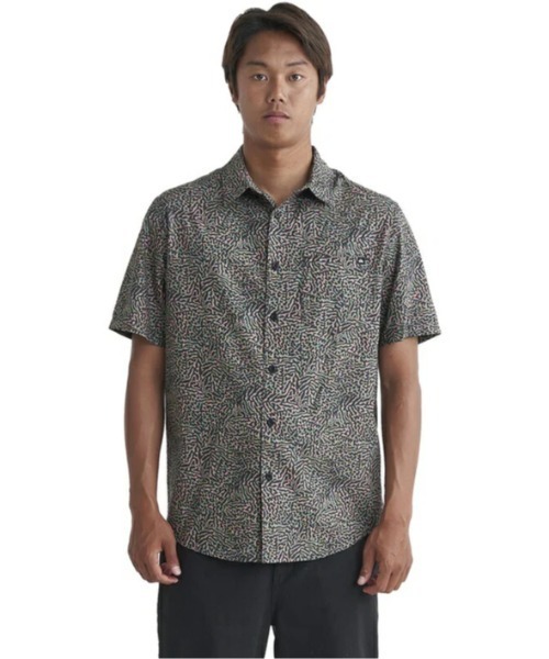 シャツ APERO ORGANIC CLASSI/クイックシルバー半袖総柄シャツ メンズ  