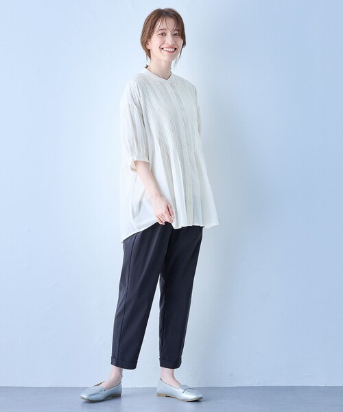 【Aquascutum】 レディース ウルホンバンパンツ ★送料・関税込 ゆったり楽ちんな穿き心地が魅力! やわらかレーヨンバルーン