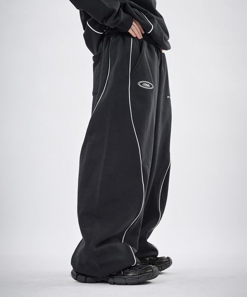 ワイドパンツ スウェットパンツ ジャージ 「SET-UP着用可能」ドロー