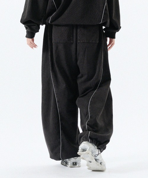 ワイドパンツ スウェットパンツ ジャージ 「SET-UP着用可能」ドロー