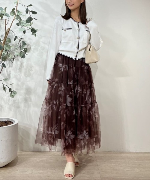 すぐ届く 可愛い【JILL by JILL】ティアード チュール スカート JILL by JILL STUART｜ティアードチュールスカート | Rakuten