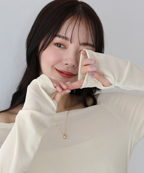 Sheller 【新品未使用タグ付き】片肩オフショルダーシャツ オフショルダーシャツ肩掛け付きシャツ春夏 : Green Smiling - 通販