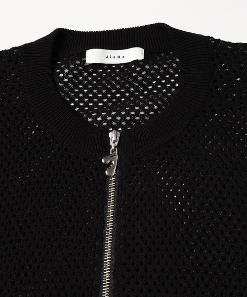 JieDa（ジエダ） カーディガン MESH ZIP CARDIGAN メンズ レディース
