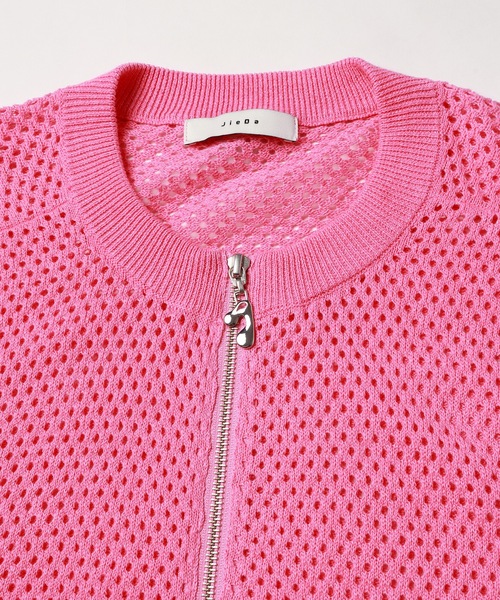 JieDa（ジエダ） カーディガン MESH ZIP CARDIGAN メンズ レディース