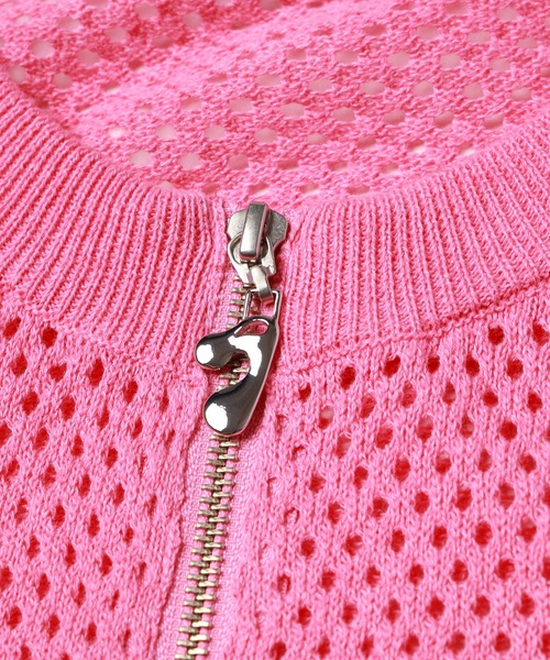 jieda ジエダ　メッシュジップカーディガン JieDa (ジエダ) MESH ZIP CARDIGAN s.t.c｜洋服・小物・雑貨が揃う