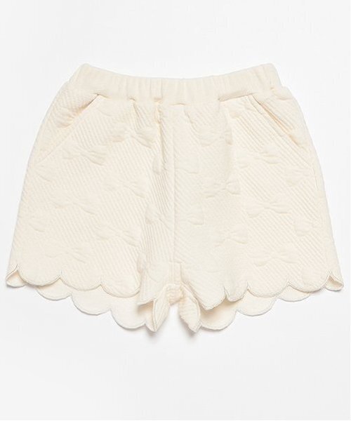 最高級 petit main パンツ キルティングショートパンツ キッズ 子供服 パンツ