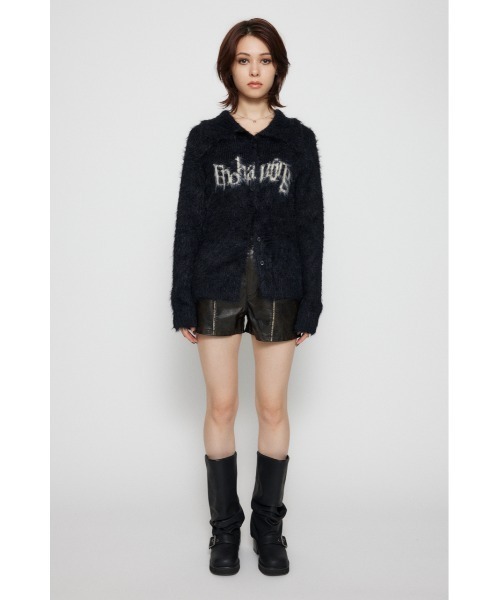 LAGUA GEM ショートパンツ LAGUA GEM パンツ FAUX LEATHER COMPACT ショートパンツ