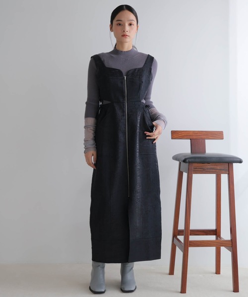 LADYMADE（レディメイド） ジャンパースカート フロントジップサイド 