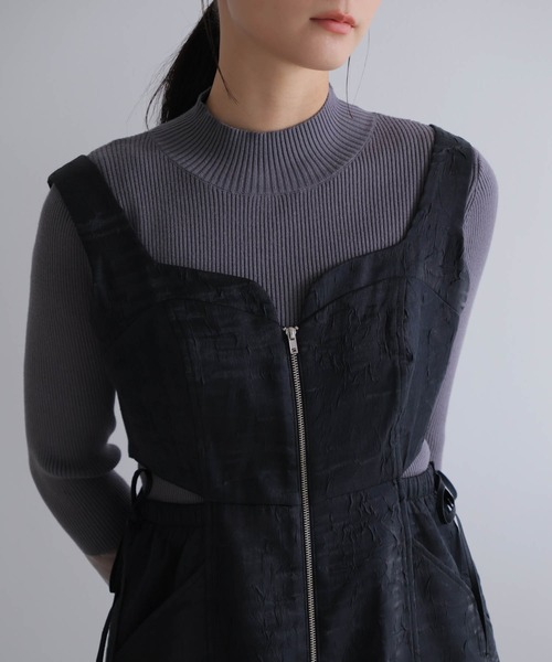 LADYMADE（レディメイド） ジャンパースカート フロントジップサイド 