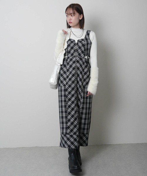 LADYMADE（レディメイド） ジャンパースカート フロントジップサイド 