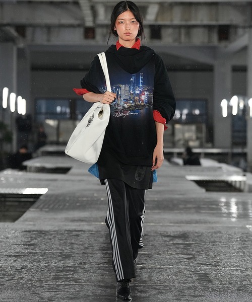 MASONPRINCE パーカー オーバーサイズ バックプリント ZIPパーカー