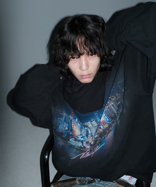 MASONPRINCE パーカー オーバーサイズ バックプリント ZIPパーカー