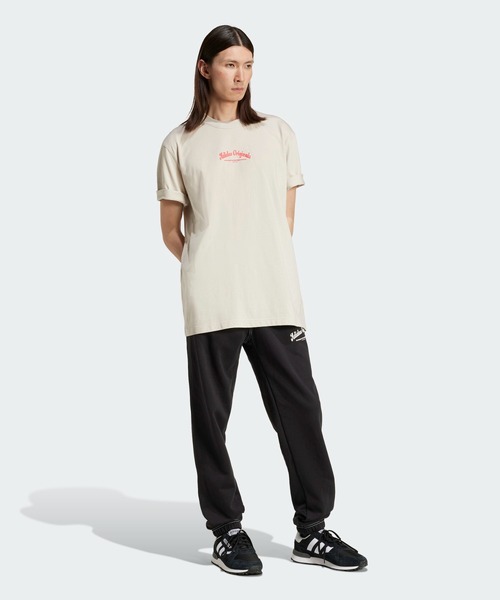 【adidas】Original ウォバッシュ Tシャツ ブラック ※送関込 セール】ウォバッシュ 半袖Tシャツ / アディダスオリジナルス