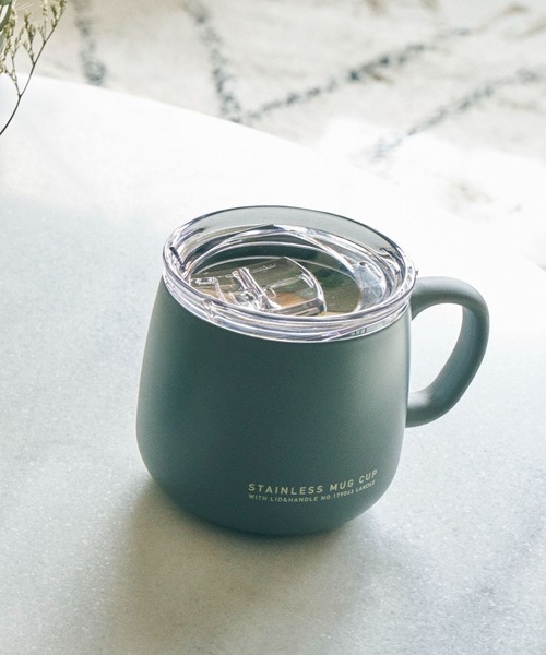 LAKOLE（ラコレ） タンブラー 「保冷保温」フタ付マグカップ「390ml