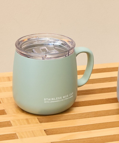 LAKOLE（ラコレ） タンブラー 「保冷保温」フタ付マグカップ「390ml