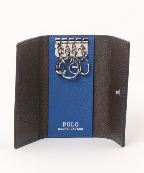 RALPH LAUREN キーケース　ネイビー POLO RALPH LAUREN キーケース ニュー コントラストポニー
