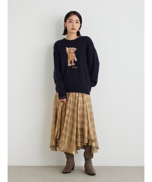「LILY BROWN」 長袖ニット ONE SIZE グリーン レディース_画像9