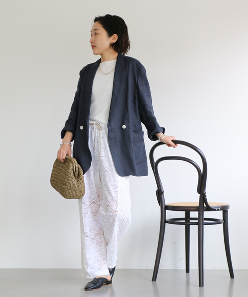 [IENA] tailored jacket 36 темно-синий женский 