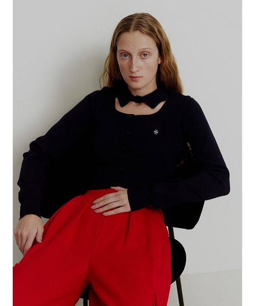 SORIN カーディガン Interlock Knit Shirt Neck Cardigan
