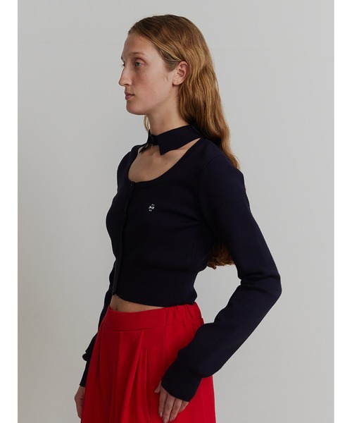 カーディガン Interlock Knit Shirt Neck Cardigan レディース SORIN カーディガン Interlock Knit Shirt Neck Cardigan