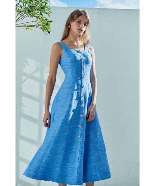 【HOBBS LONDON】ESTELLA ツイードドレス ワンピース Estella.K ワンピース Olivia Tweed Dress シャインツイード