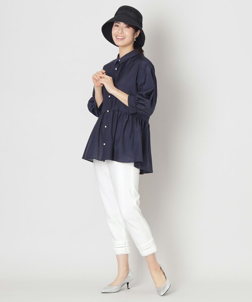 TO BE CHIC（トゥー ビー シック） ブラウス シャツ ブライトクロス
