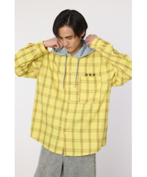 RODEO CROWNS WIDE BOWL シャツ フーデッドチェックシャツ