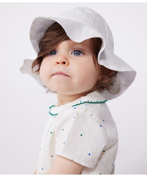 PETIT BATEAU（プチバトー） 帽子 ハット クロシェ キッズ 子供 