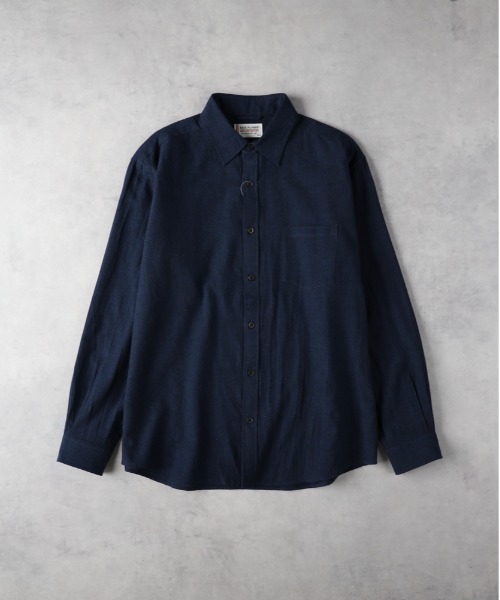 BACK NUMBER シャツ 「BACK NUMBER」綿麻レギュラーシャツ メンズ