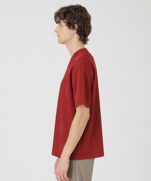 BLACK LABEL CRESTBRIDGE チェック柄ニット コンフィーシャドーチェックニット（ニットウェア）｜BLACK