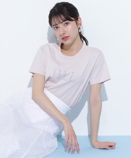 すぐ届く 可愛い[JILL by JILL]定番人気 刺繍＆ホットフィット T JILL by STUART tシャツ ホットフィットロゴTシャツ レディース