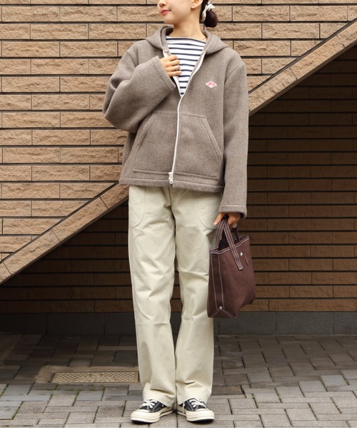 Danton（ダントン） ブルゾン 38 グレイッシュベージュ レディース