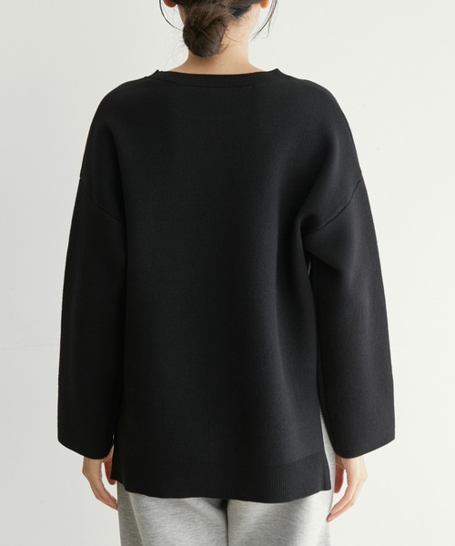 「NERGY」 長袖ニット FREE ブラック レディース_画像7