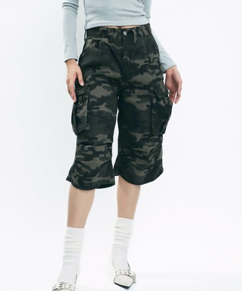 Clum ハーフパンツ カーゴパンツ 短パン Camouflage half cargo pants