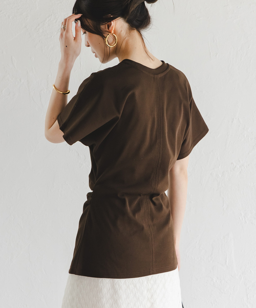 PROVOKEプロヴォーク ウエストタックTee ブラウン tシャツ PROVOKE/プロヴォーク ウエストタックTee レディース