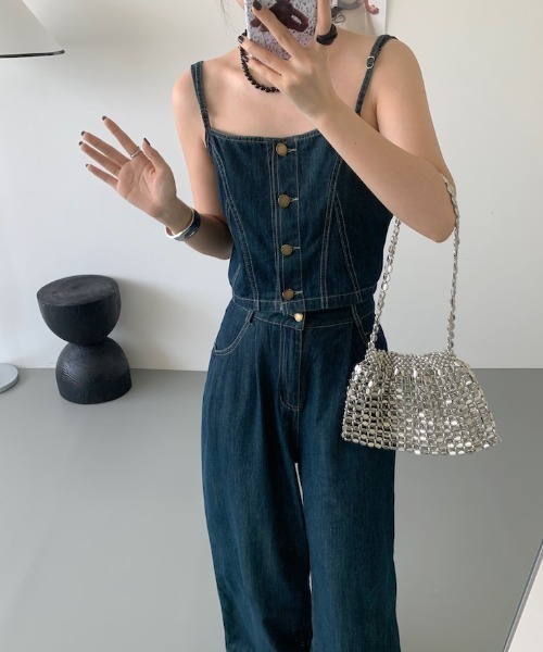 FAVORITO セットアップ シングルブレストキャミソールワイド