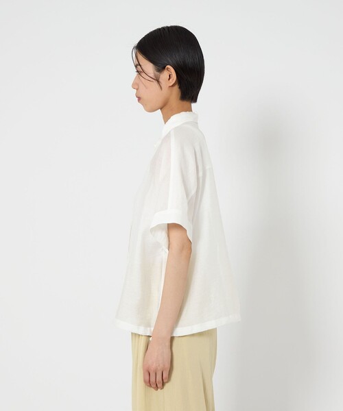 ブラウス シャツ 「CITEN」スソドロストハーフスリーブシャツ レディース CITEN ブラウス シャツ 「CITEN」スソドロストハーフスリーブ