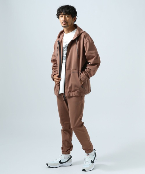 BAYFLOW 「BAYFLOW」 ジップアップパーカー LARGE ブラウン