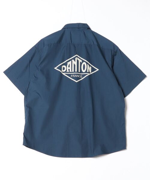 ✩DANTON✩ ダントン 38サイズ 半袖 ネイビー Danton 「DANTON」 半袖シャツ 38 ネイビー メンズ : ZOZOTOWN