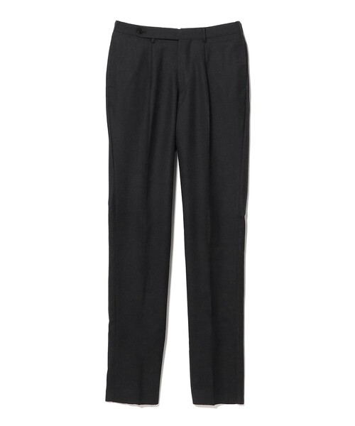 BEAMS F（ビームスF） パンツ ウール サキソニー 1プリーツ スラックス