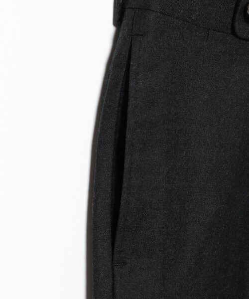BEAMS F（ビームスF） パンツ ウール サキソニー 1プリーツ スラックス