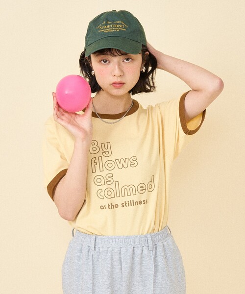 FREAK'S STORE（フリークスストア） tシャツ カラーロゴ リンガーT