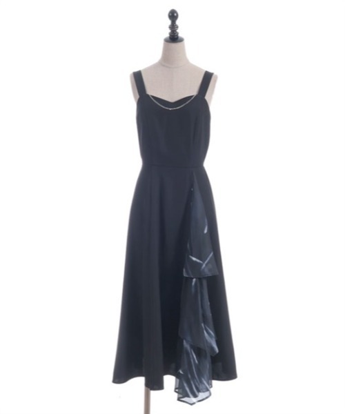axes femme POETIQUE ジャンパースカート フリル切り替えジャンスカ