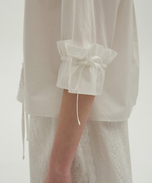 ブラウス シャツ PINTUCK RIBBON  BLOUSE レディース clor ブラウス シャツ PINTUCK RIBBON BLOUSE レディース