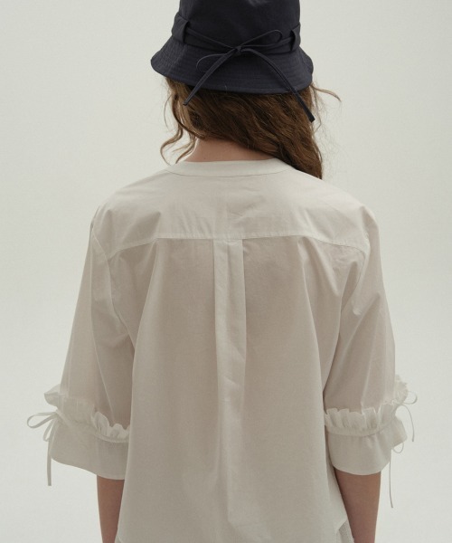 ブラウス シャツ PINTUCK RIBBON  BLOUSE レディース clor ブラウス シャツ PINTUCK RIBBON BLOUSE レディース